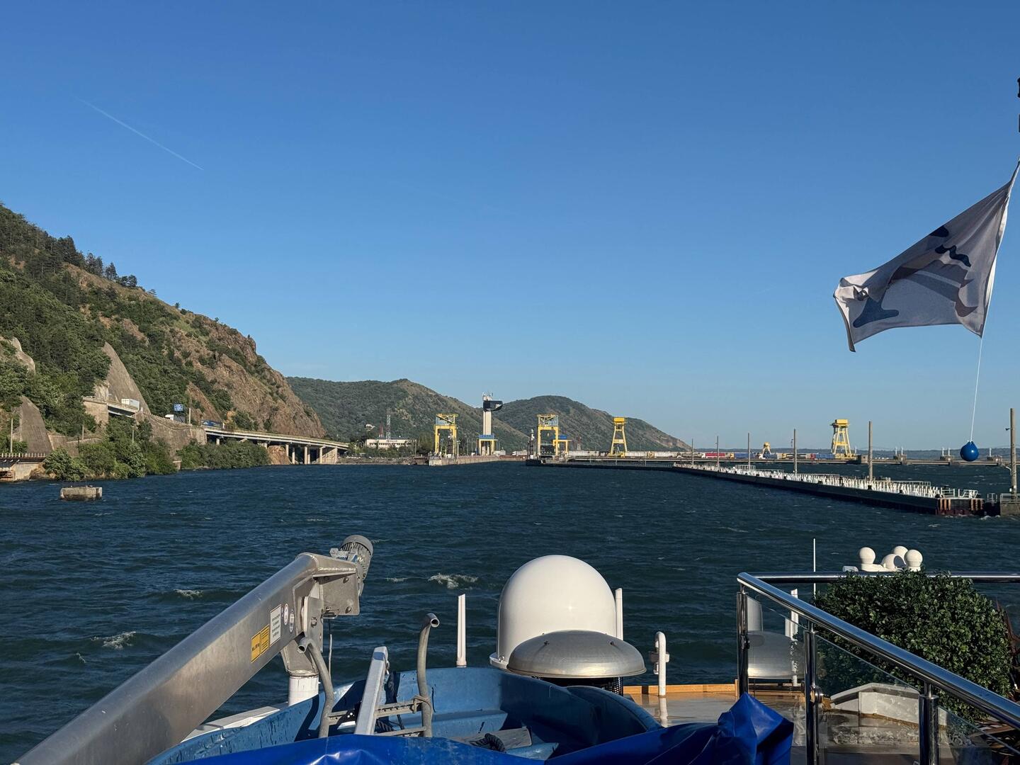 Approaching the lock
