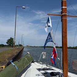 Warten vor der Schleuse Uelzen