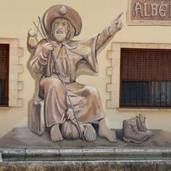 This mural is practically ordering us to soak our feet.