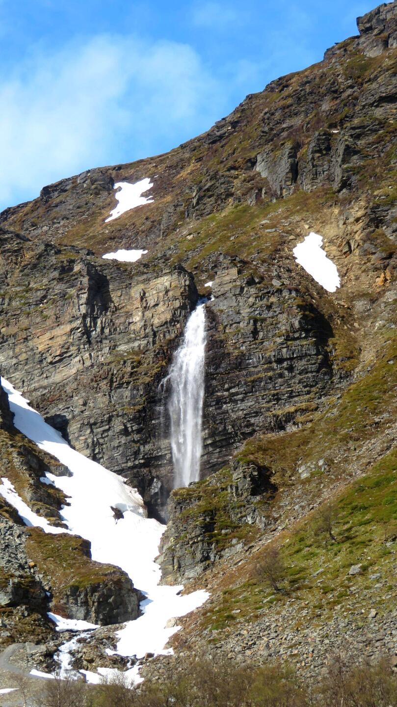 Wasserfall unterwegs nach Alta