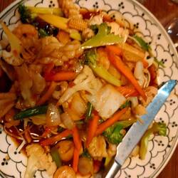 Seafood crispy noodle