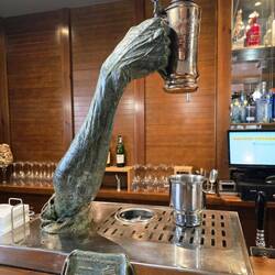 Cheers! A fun beer tap at our hotel in Grazalema.