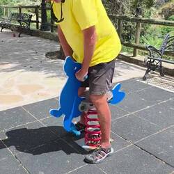 Ha ha ha...this cracked me up 😄. No broken playground equipment, fortunately 😆.