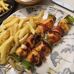 Yum...I love these grilled chicken skewers 😋.