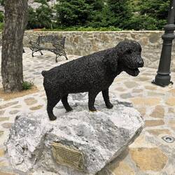 Cute dog statue in Grazalema