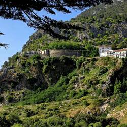 Edge of Grazalema from the road below.