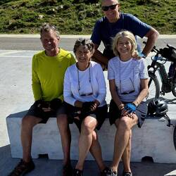 Met some great New Zealanders on our ride today -- fellow cyclists.
