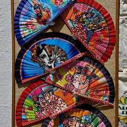 Love the colors of these Flamenco fans!