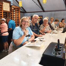 Weinverkostung in der Winery