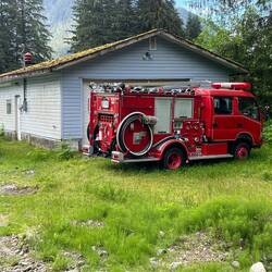Pumper fire truck in Martin Valley.