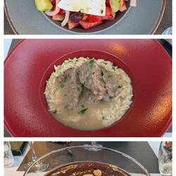 Griechischer Salat, Sofrito, Mousse de Chocolate