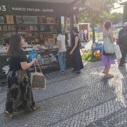 A book festival in the park opposite accommodation