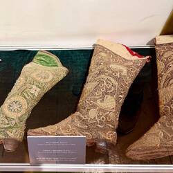 Gold-embroidered boots, mid-1800s