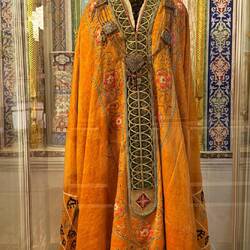 Fancy costumes on display from the late 1800s
