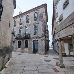 Baiona old town street.