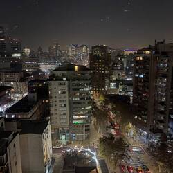 Night scene from the revolving restaurant