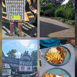 Der Aufenthalt in Goslar nähert sich seinem kulinarischen Ende (Souvlaki + Moussaka)