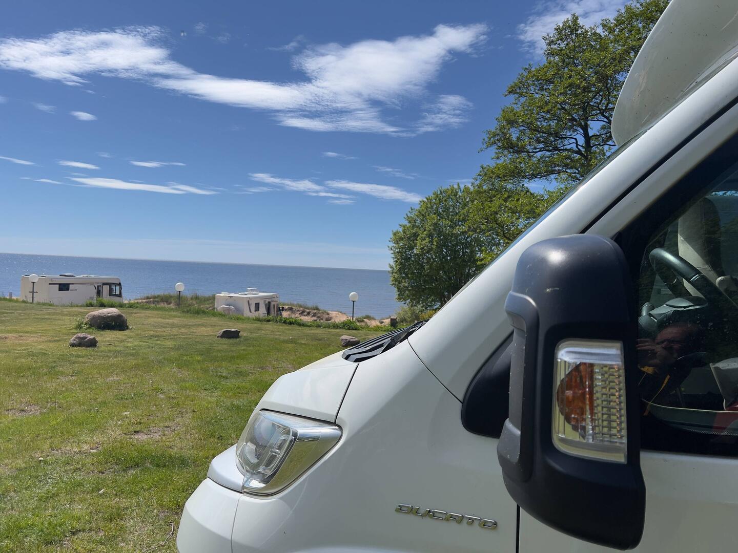 Campingplatz mit Blick auf die Ostsee