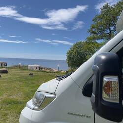 Campingplatz mit Blick auf die Ostsee