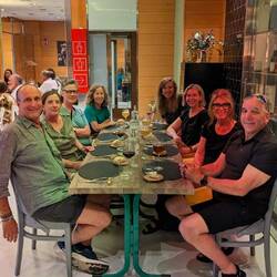 Andrea, Missy, me, Mim, Kathy, Meg, Yvonne, and Tom.