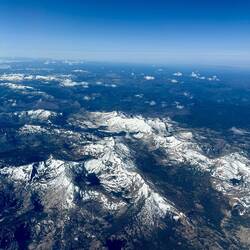 Sierras. Not a lot of snow.