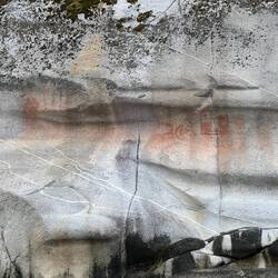Pictographs near Hokonson Point.