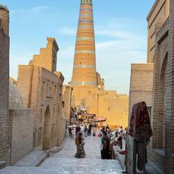 Typical scene in the inner walls of Khiva