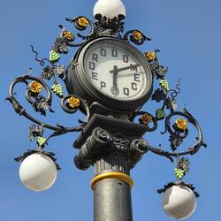 Pedro Domecq Clock -- note the 'numbers' on the clockface.