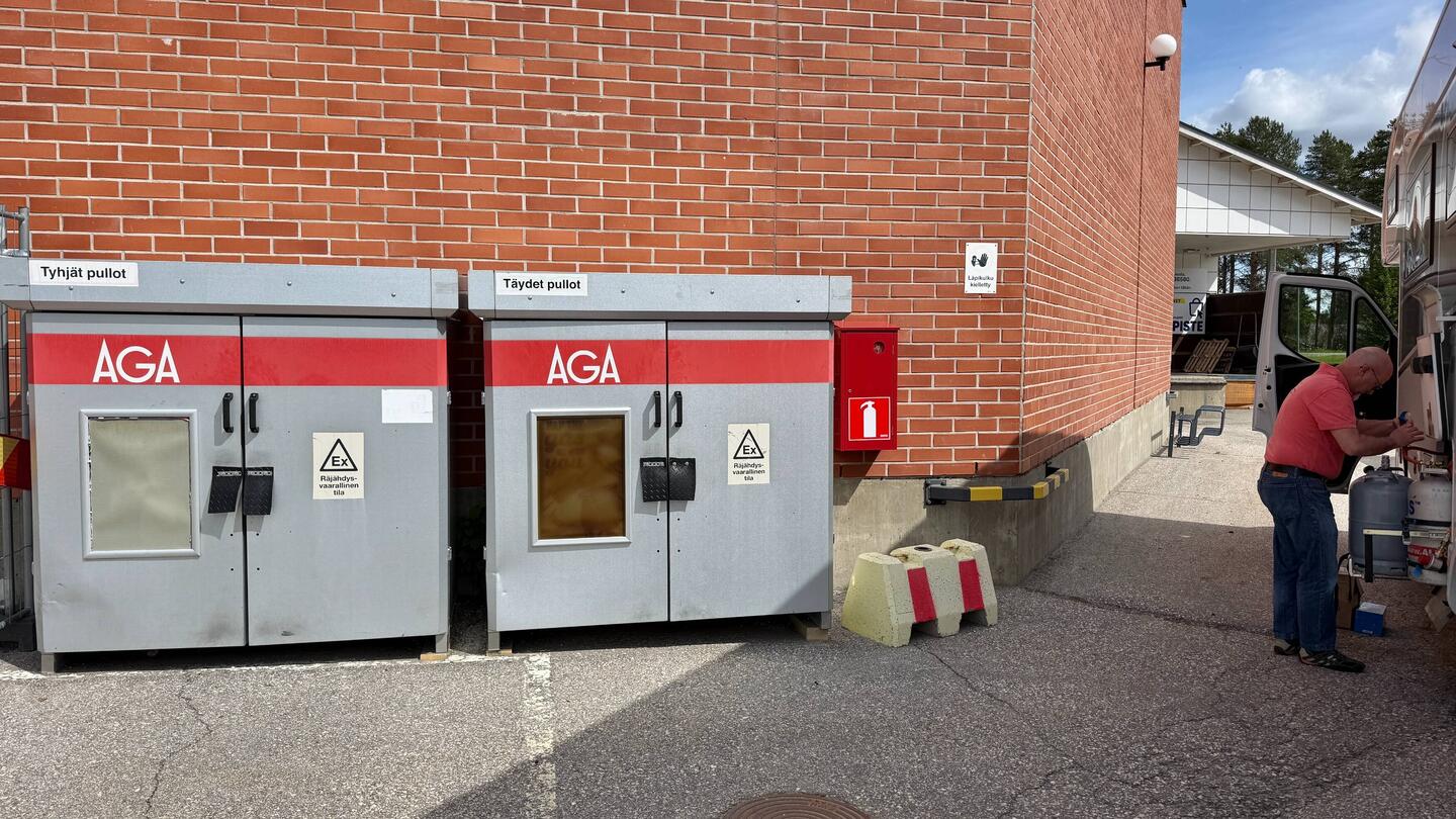 Der Austausch unserer leeren Gasflasche klappt problemlos!
