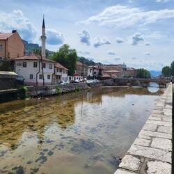 ...und fast in der Innenstadt Sarajevos.