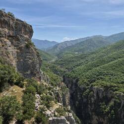 Blick in die Langarica - Schlucht