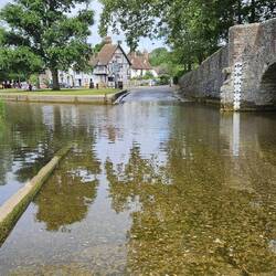 Die Furt durch den Darent in Eynsford...