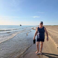 Beim Strandspaziergang