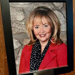 Palm Springs elected official: "Nancy" ...She done 'erself up real good for 'er photo!