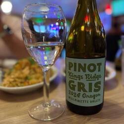 Thai dinner with Pinot Gris from Oregon