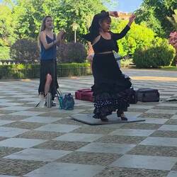 Quick clip of flamenco dancer