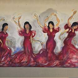 Cool flamenco mural.