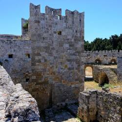 On the walk along the top of the old city walls.