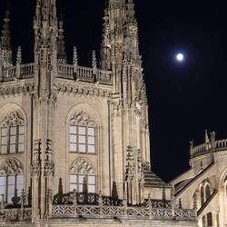 Full moon over the cathedral