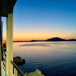 C'est quand même beau les couchers de soleil sur l'adriatique. Ça va me manquer