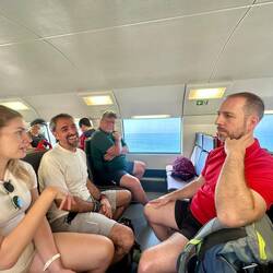 Train ride to start of the hike