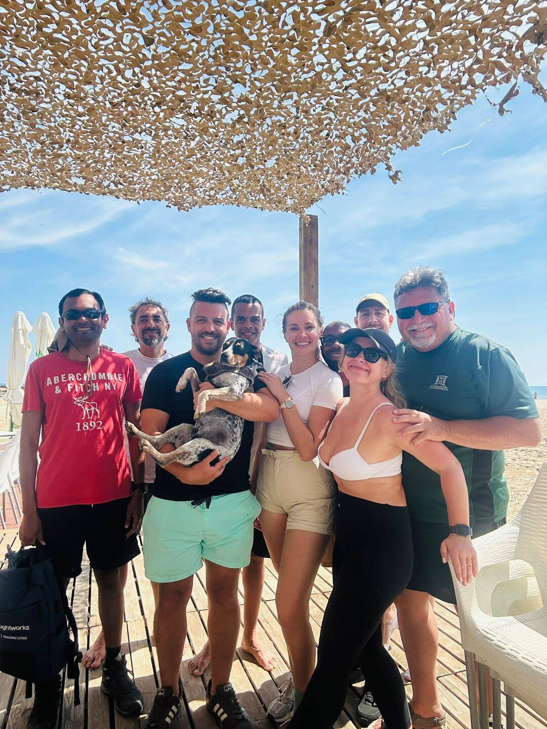 Eight new friends plus a dog we all loved