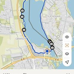 Wanderung von Haparanda (S) nach Tornio (Fin) und wieder Haparanda (S) um den See Kaipunginlahti.