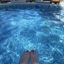 Much time spent soaking my ankle in the pool.