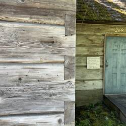 Notice the fitting of the logs.