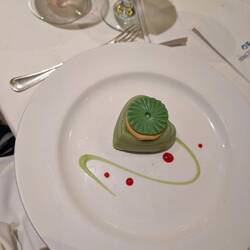 After a long day, dessert was an indulgence. This pistachio treat went down well.