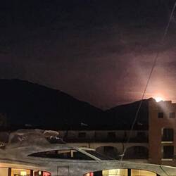 Mond über der Marina