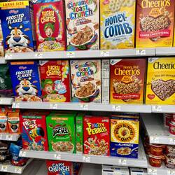 Love the USA cereal aisle