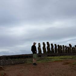 Michael joins the Moai