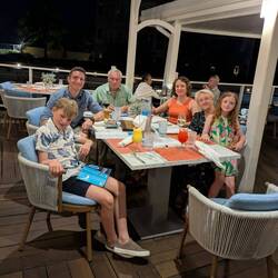 Last night dinner at the Beach Club restaurant